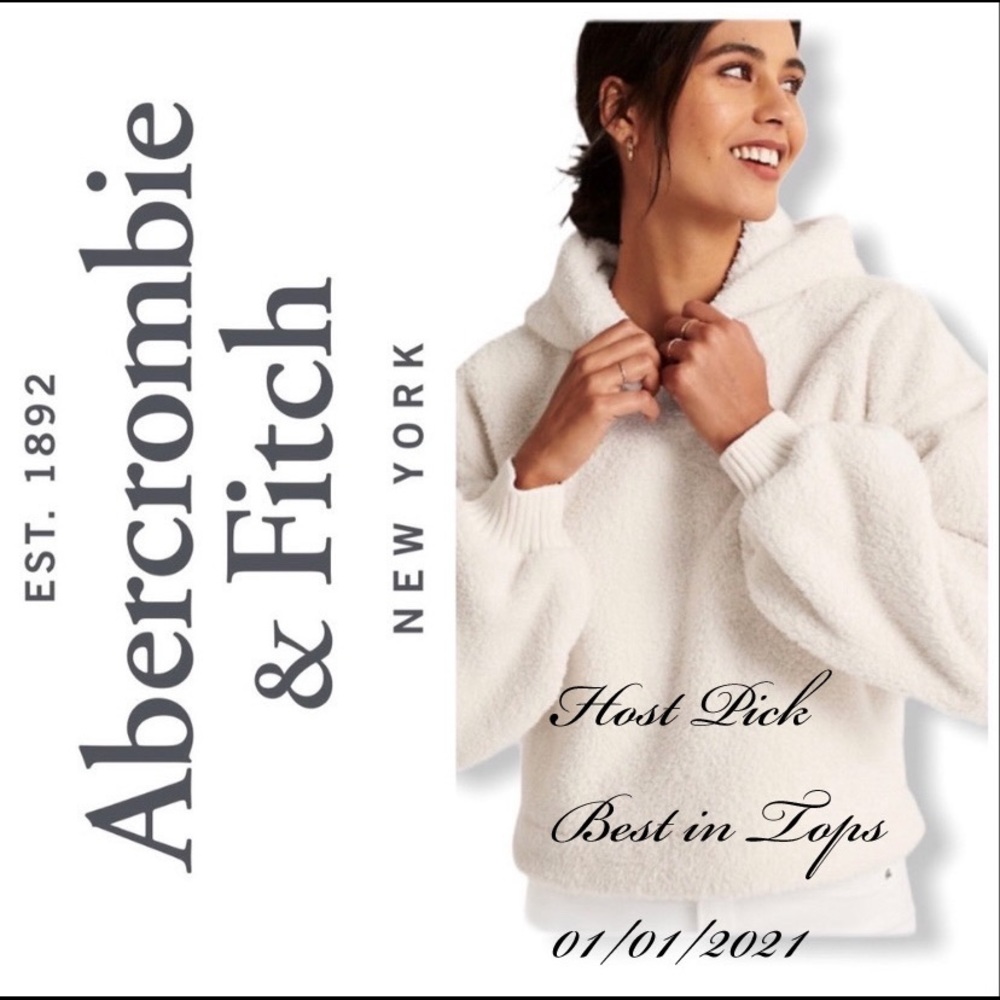 ABERCROMBIE & FITCH Sherpa Fleece Hoodie
